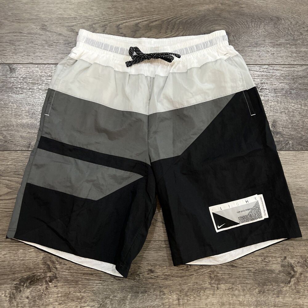RARE COLORWAY! Vintage Y2K Nike Flight Series Windbreaker Basketball Shorts - Lg